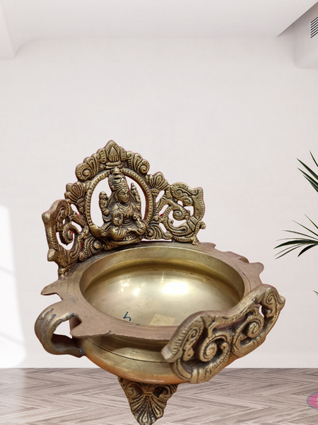 Brass Antique Lakshmi Urli Bowl For Home Decor