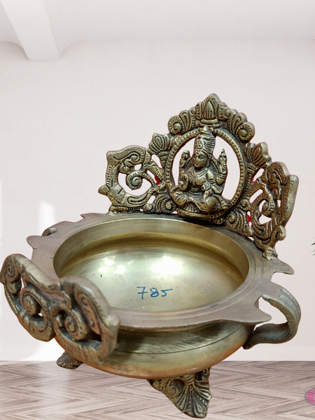Brass Antique Lakshmi Urli Bowl For Home Decor