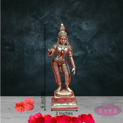 Brass Devi Parvati Standing Idol