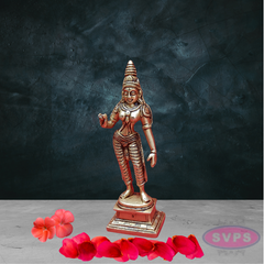 Brass Devi Parvati Standing Idol