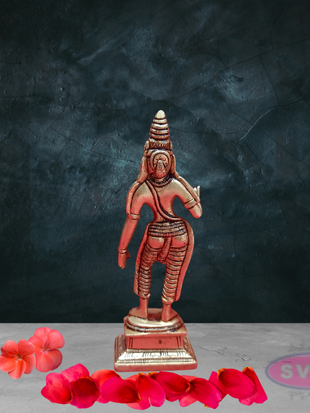 Brass Devi Parvati Standing Idol