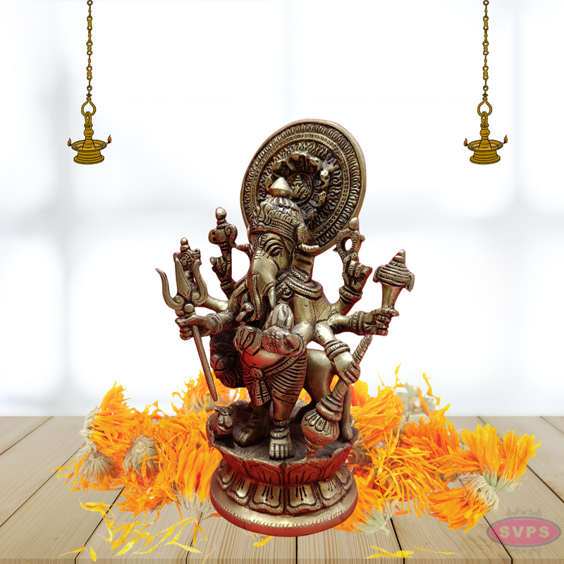 Brass Drishti Ganesha Statue