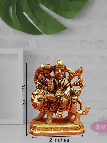 Brass Durga Idol Small Size