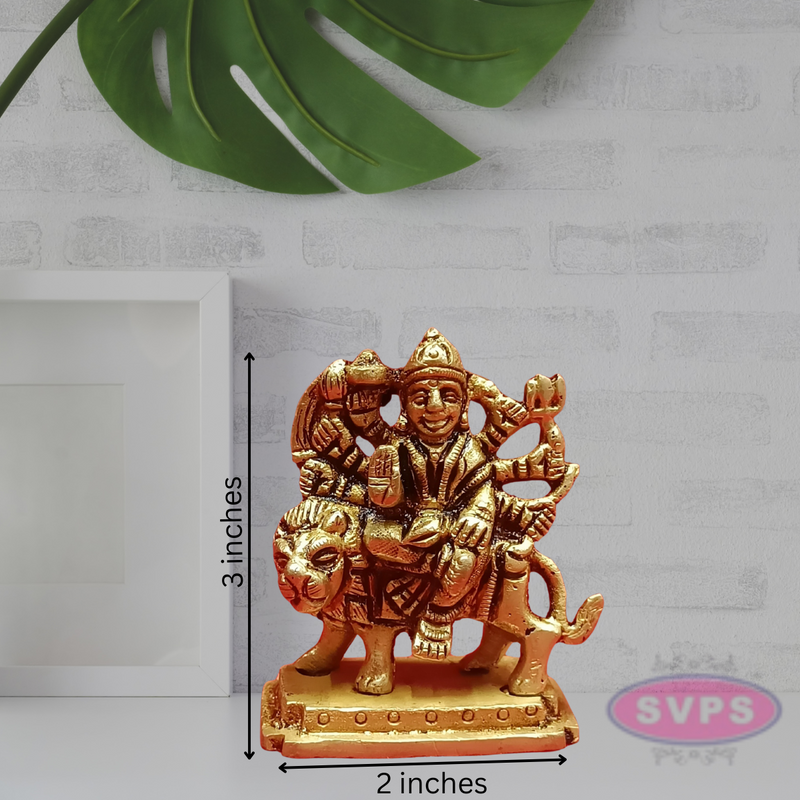 Brass Durga Idol Small Size