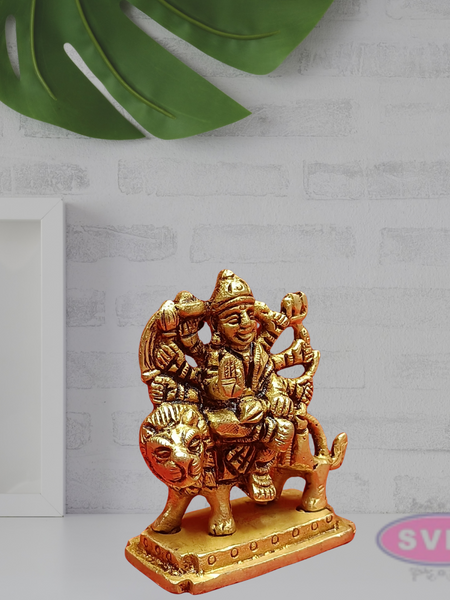 Brass Durga Idol Small Size
