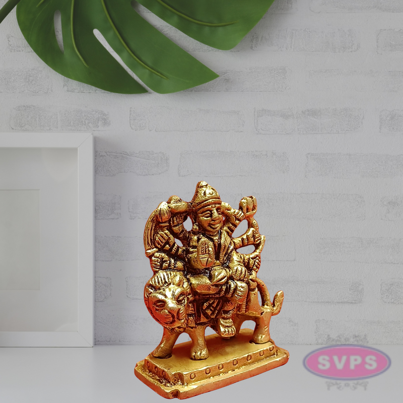 Brass Durga Idol Small Size