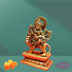 Brass Durgai Amman Idol / 8 Inches