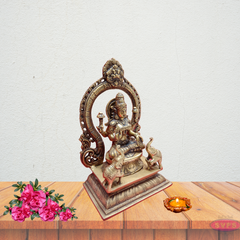 Brass Gajalakshmi With Elephants