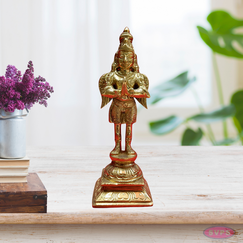 Brass Garudan In Namaskaram Mudra