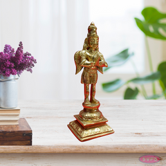 Brass Garudan In Namaskaram Mudra