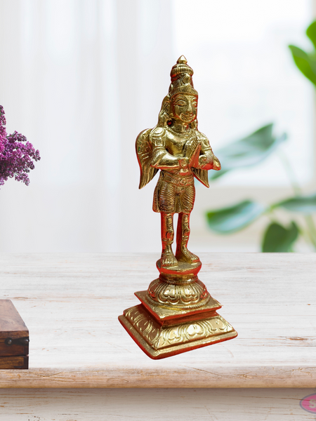 Brass Garudan In Namaskaram Mudra