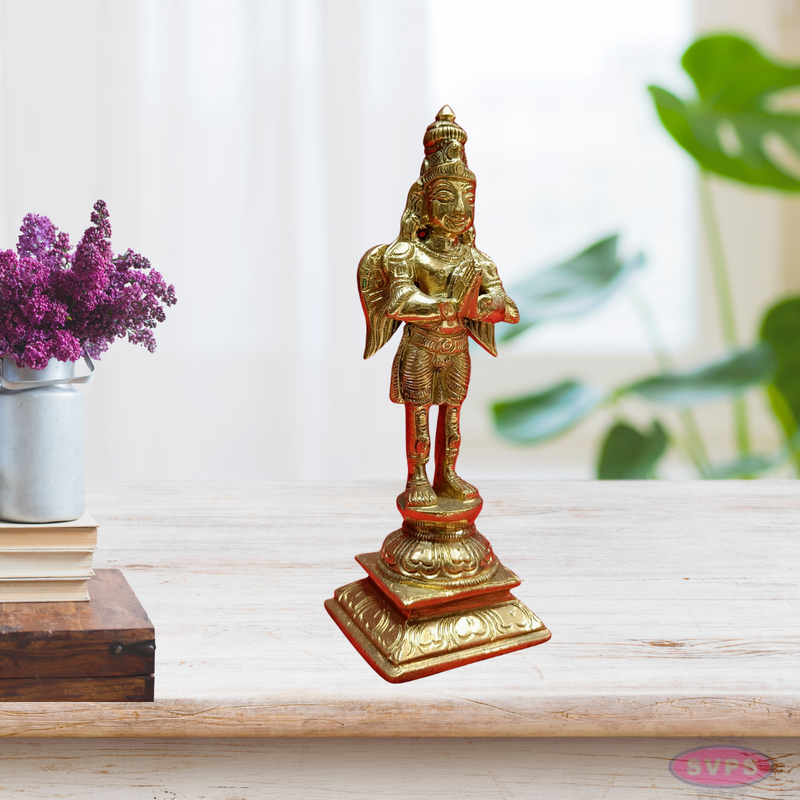 Brass Garudan In Namaskaram Mudra