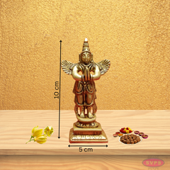 Brass Garudan Standing Small Size for Home Temple