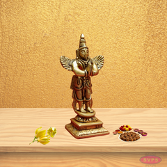 Brass Garudan Standing Small Size for Home Temple