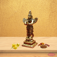 Brass Garudan Standing Small Size for Home Temple
