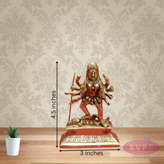 Brass Goddess Kali Idol
