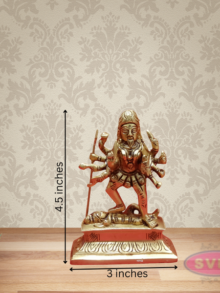 Brass Goddess Kali Idol