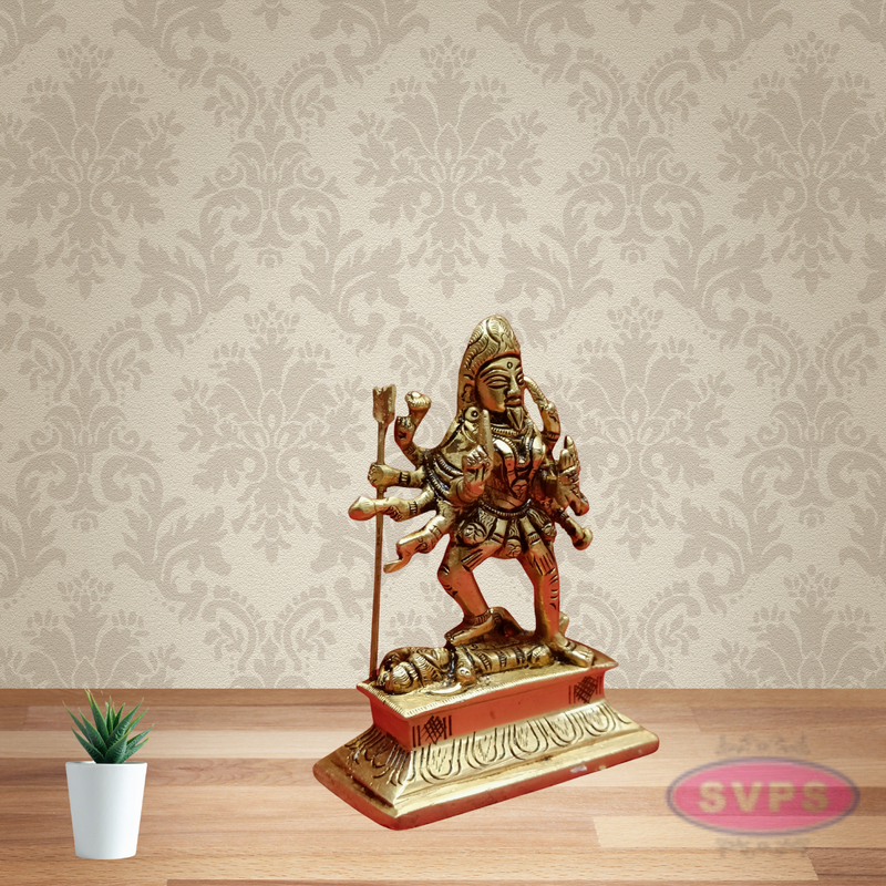 Brass Goddess Kali Idol