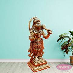 Brass Hanuman Standing With Gada /Mace