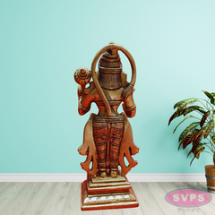 Brass Hanuman Standing With Gada /Mace