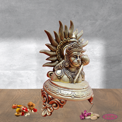 Brass Hanuman With Suriya Chakra