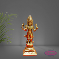 Brass Kala Bhairavar Statue