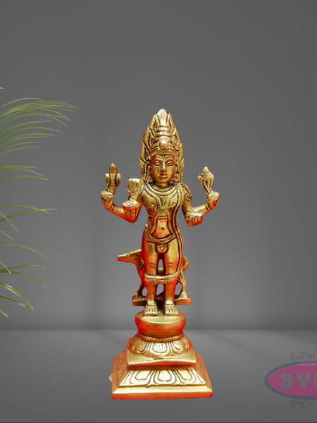 Brass Kala Bhairavar Statue
