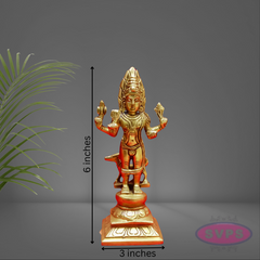 Brass Kala Bhairavar Statue