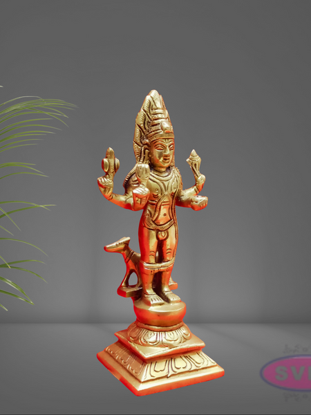 Brass Kala Bhairavar Statue