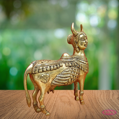 Brass Kamadhenu Idol For Health And Wealth At Home