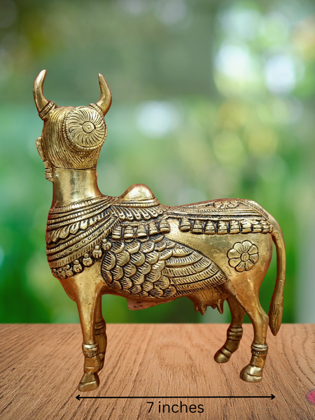 Brass Kamadhenu Idol For Health And Wealth At Home