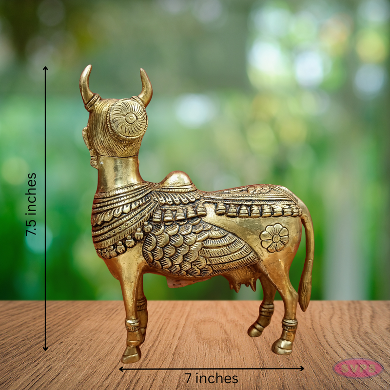 Brass Kamadhenu Idol For Health And Wealth At Home