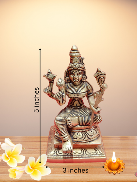 Brass Kamatchi Amman Idol / Home Altar