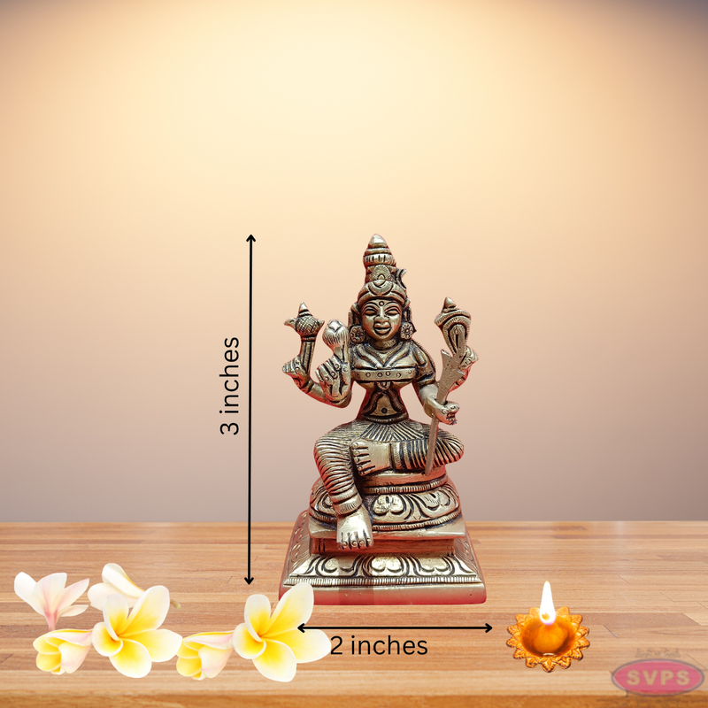 Brass Kamatchi Amman Idol / Home Altar