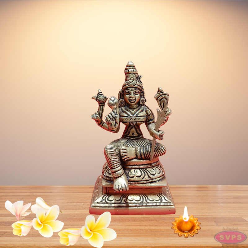 Brass Kamatchi Amman Idol / Home Altar
