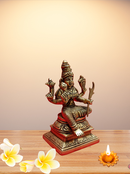 Brass Kamatchi Amman Idol / Home Altar
