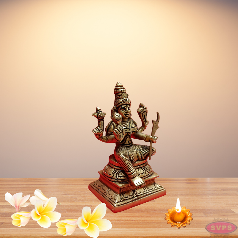 Brass Kamatchi Amman Idol / Home Altar