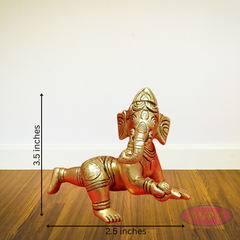 Brass Laddu Ganesha Playing