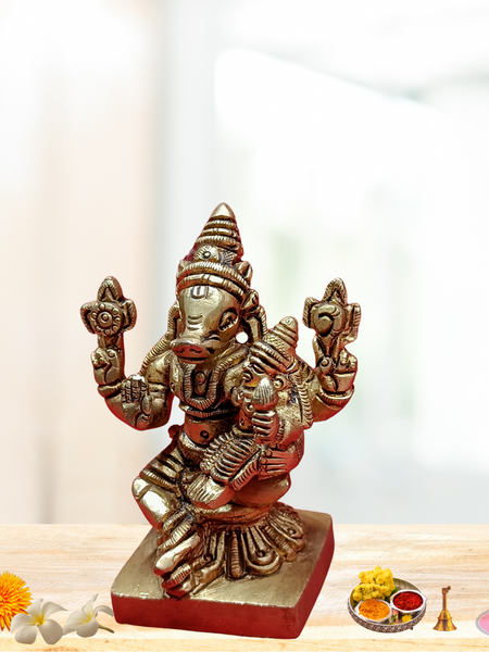 Brass Lakshmi Hayagreevar Small Size