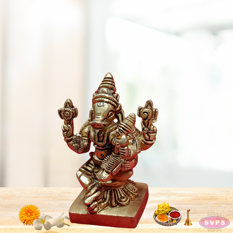 Brass Lakshmi Hayagreevar Small Size