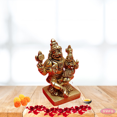 Brass Lakshmi Narasimha Statue Small Size