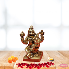 Brass Lakshmi Narasimha Statue Small Size