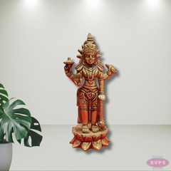 Brass Lord  Dhanvanthiri On Lotus