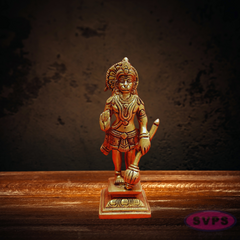 Brass Lord Hanuman Holding Gada