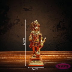 Brass Lord Hanuman Holding Gada
