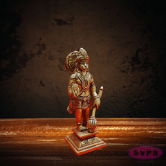 Brass Lord Hanuman Holding Gada
