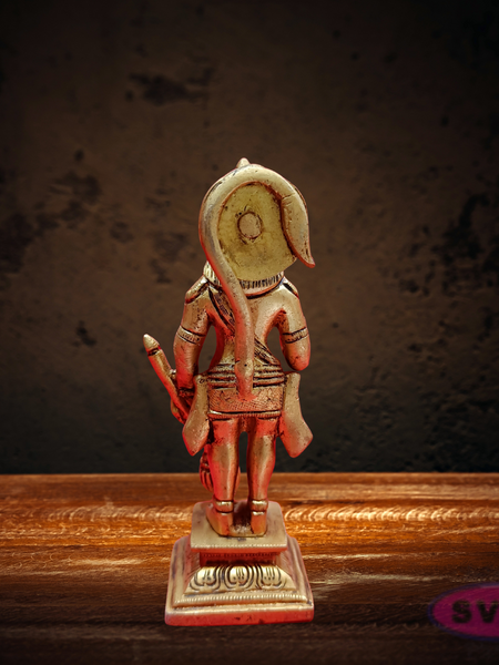 Brass Lord Hanuman Holding Gada