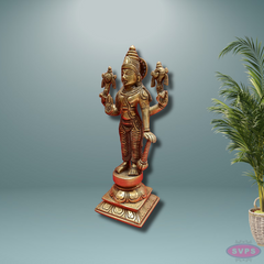 Brass Lord Satya Narayana Statue / Home /Office / Decor
