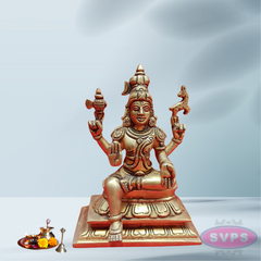 Brass Lord Shiva Seated On Lotus