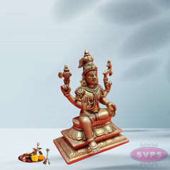 Brass Lord Shiva Seated On Lotus